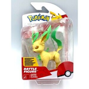 Jazwares Pokemon Leafeon Articulated Battle Figure. NEW. SEALED